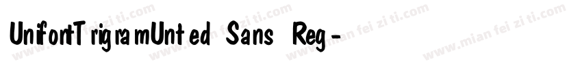 UnifontTrigramUnited Sans Reg字体转换